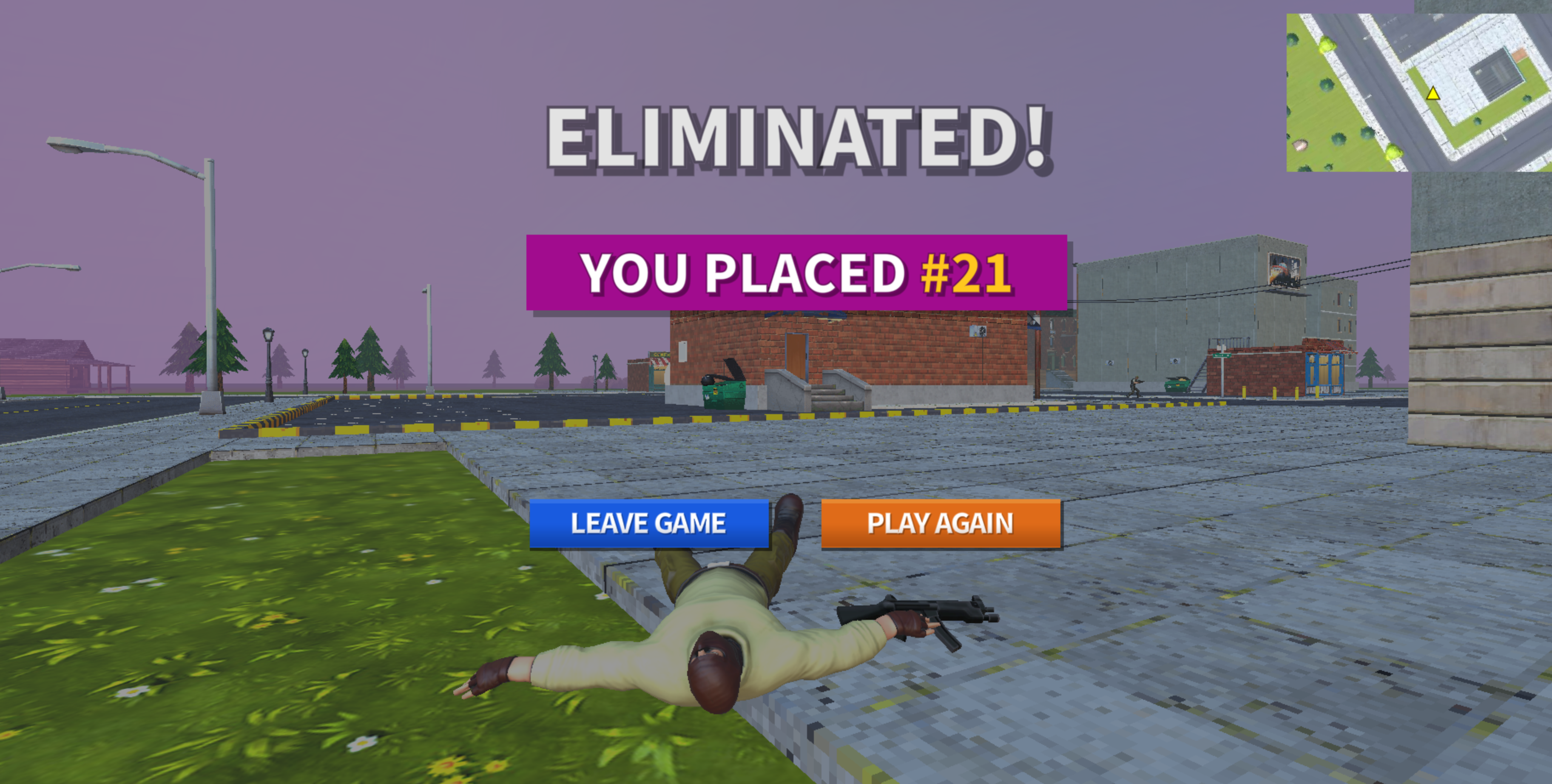 In-Game Action on a Map