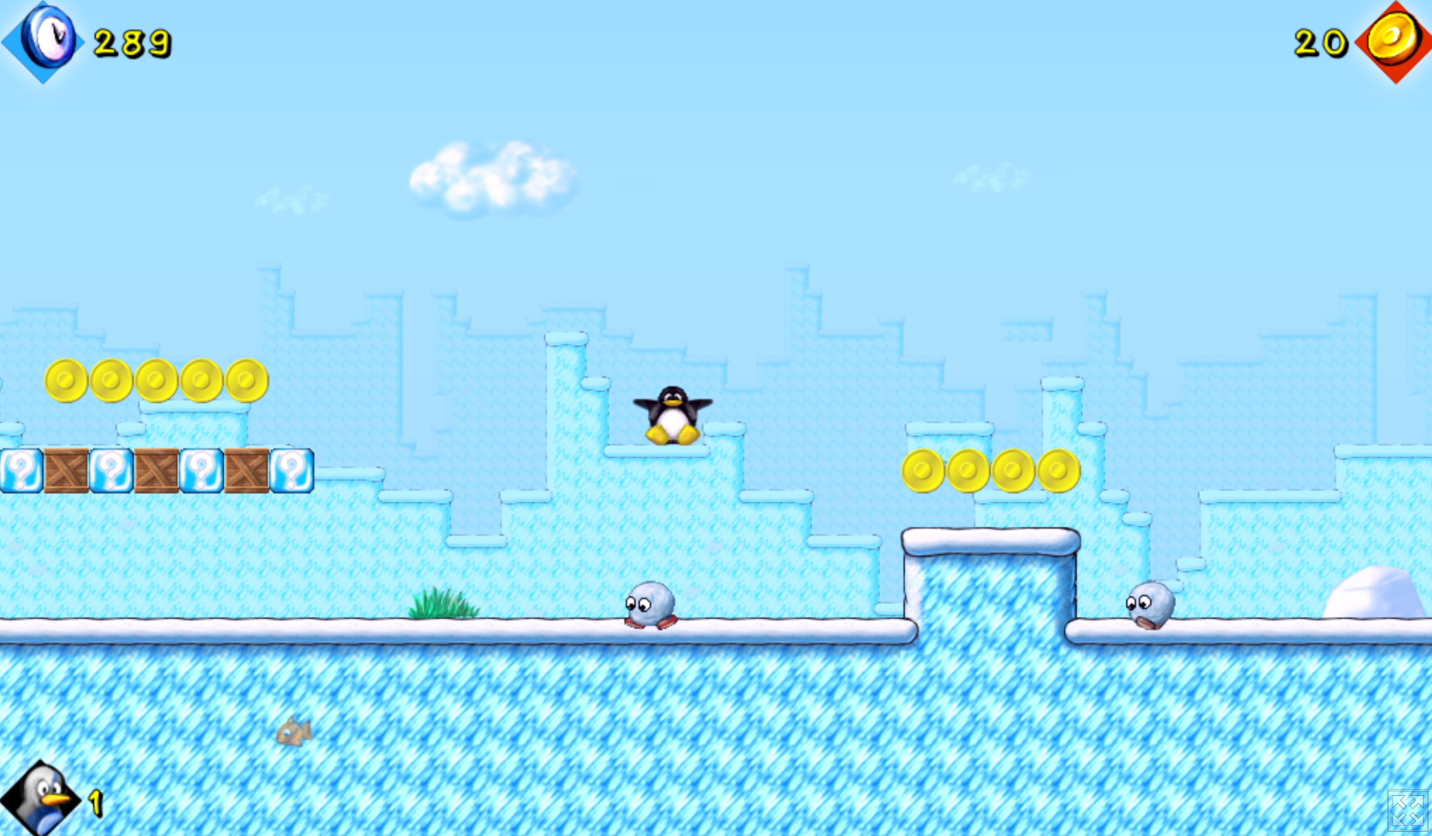 SuperTux Classic Enemies Encounter