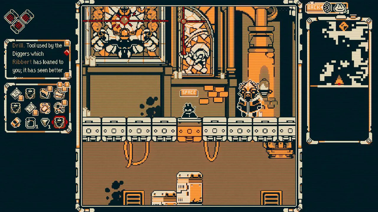 "Everdeep Aurora" Retro-designed subterranean exploration action where you dig with a drill. A cat protagonist searches for their family in the underground world [Demo Available]