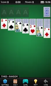 Solitaire Card Movement Example