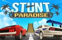 In-game screenshot of a fancy stunt car