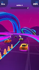 Another in-game race screenshot, possibly a different track