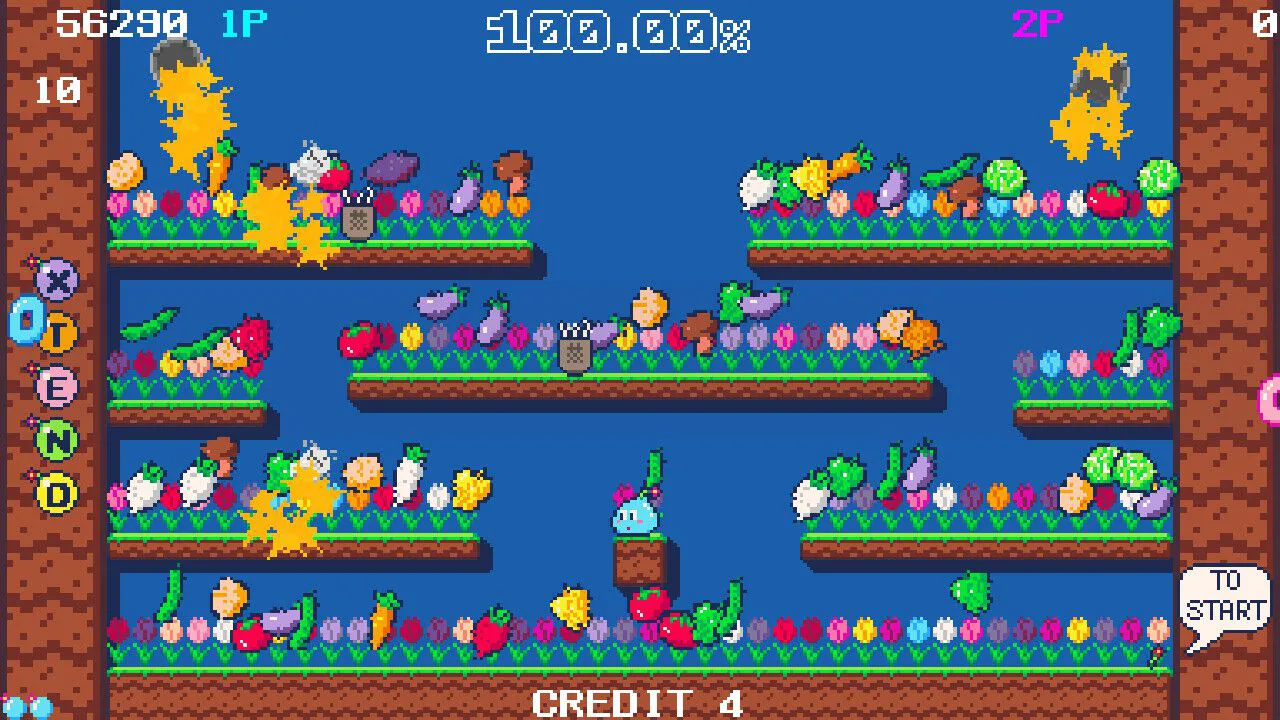 Bloom Paradise: Become a fairy and bloom flowers on the stage. This retro arcade-style action game will be released on June 19th. Supports two-player cooperative play.