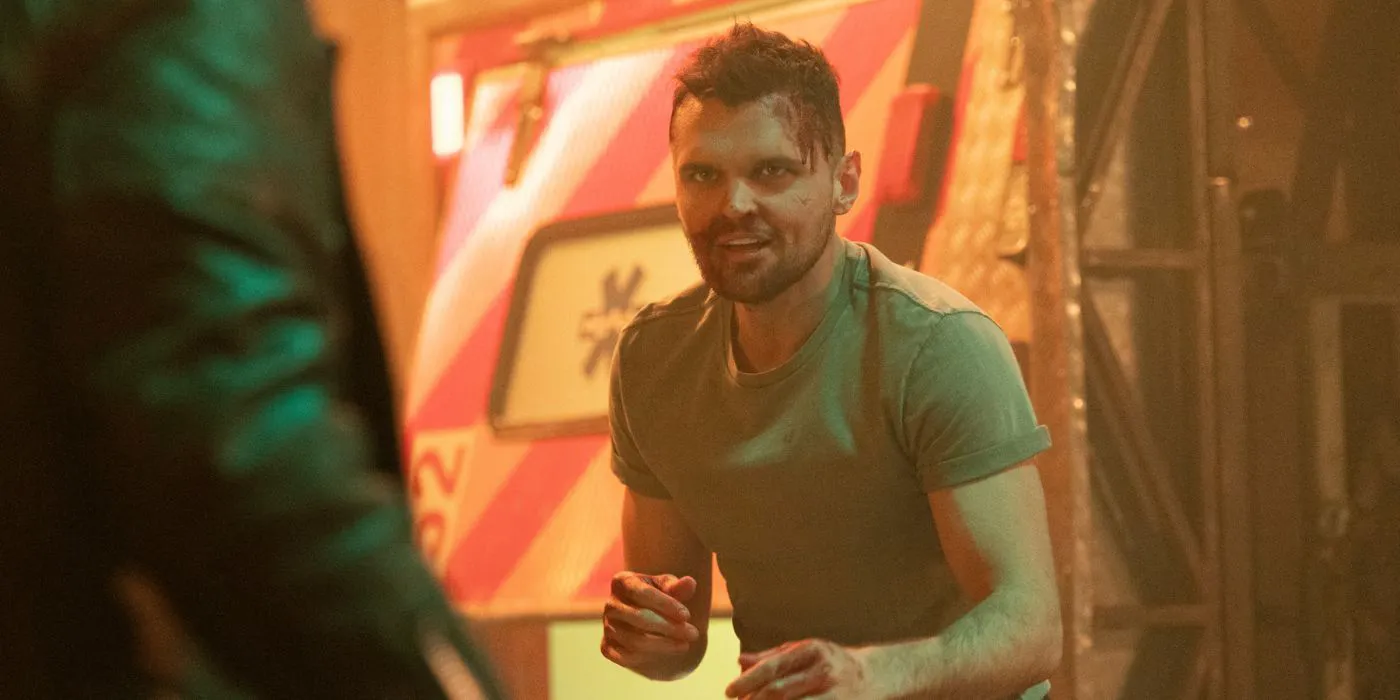 Raymond Nicholson as Simon Greenleaf in a still from 