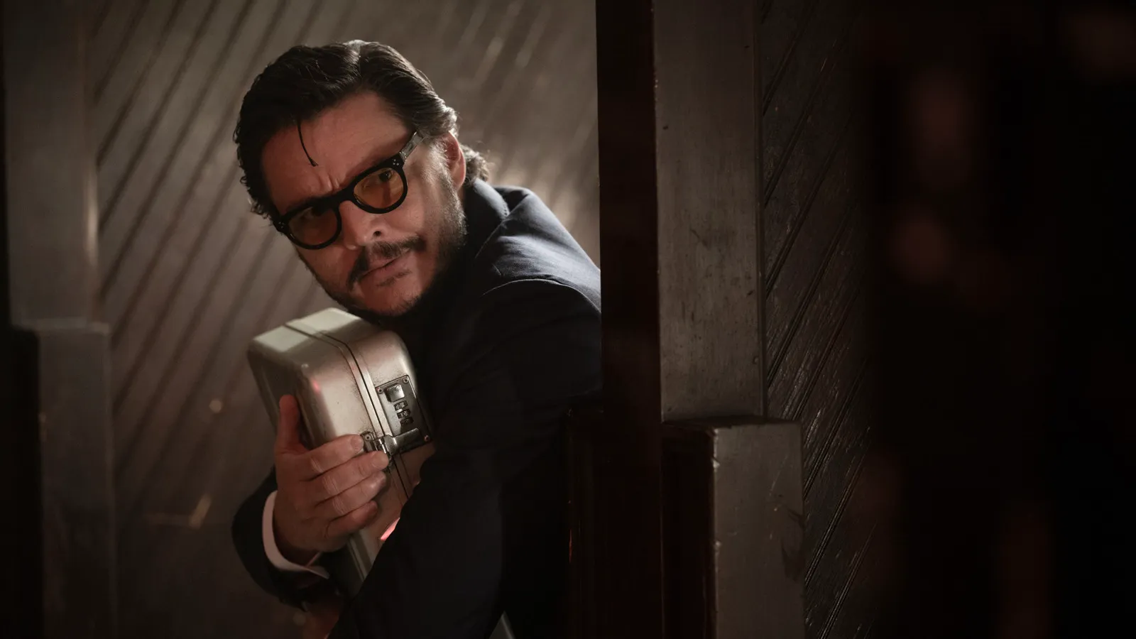 Pedro Pascal as Santos in a still from 