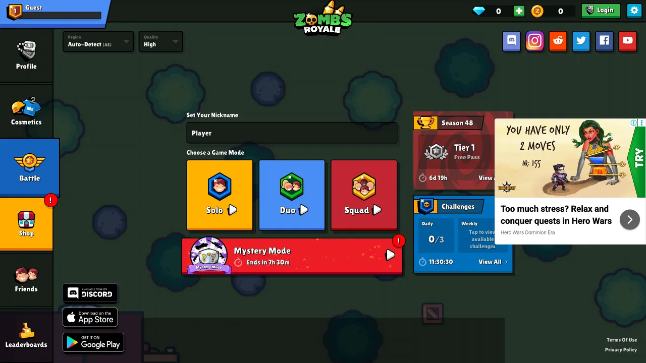 Zombs.io Base Defense Example