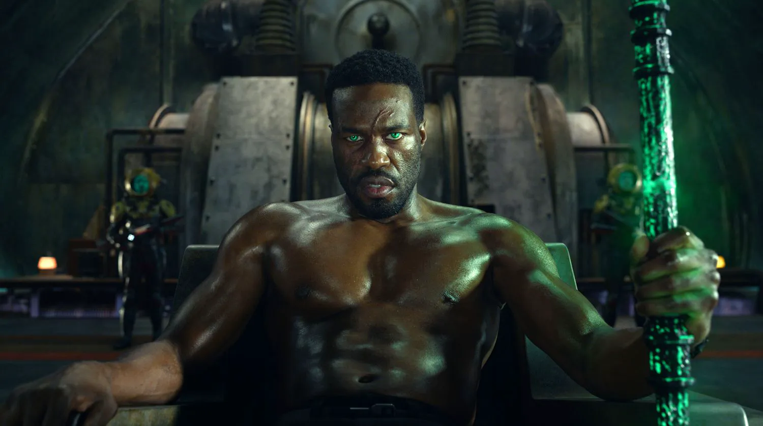 Yahya Abdul-Mateen II as Black Manta in a still from 
