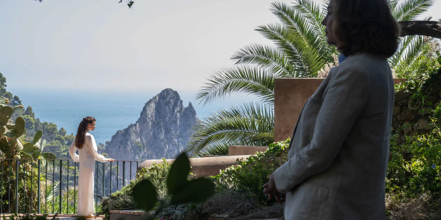 Celeste Dalla Porta as Parthenope in a still from the film 