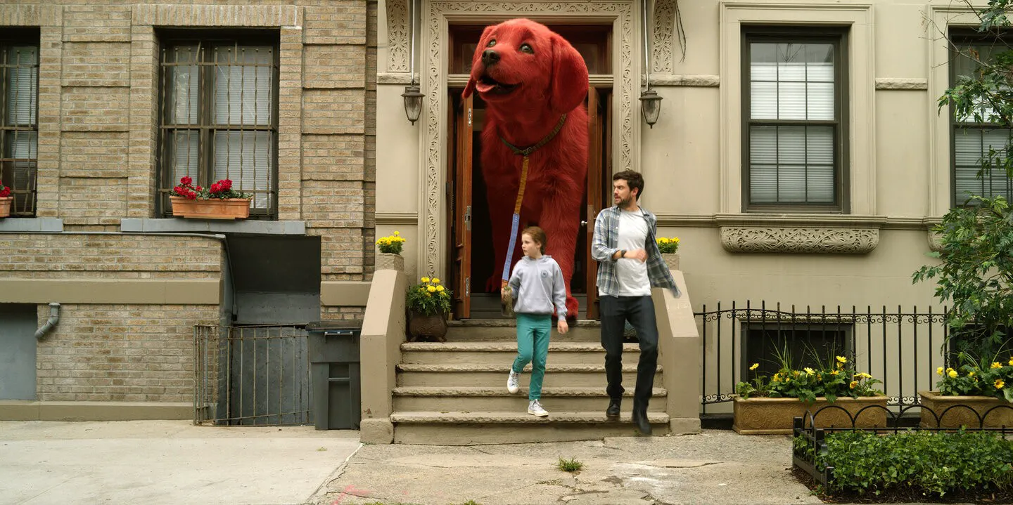 Review of "Clifford the Big Red Dog" - a pointless family comedy about a problematic pet and equally problematic adults