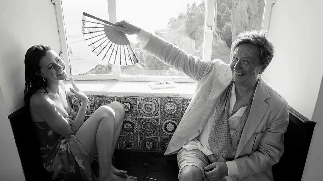 Gary Oldman on the set of 