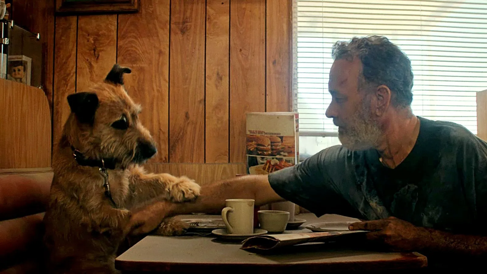 Tom Hanks as Finch in the movie 