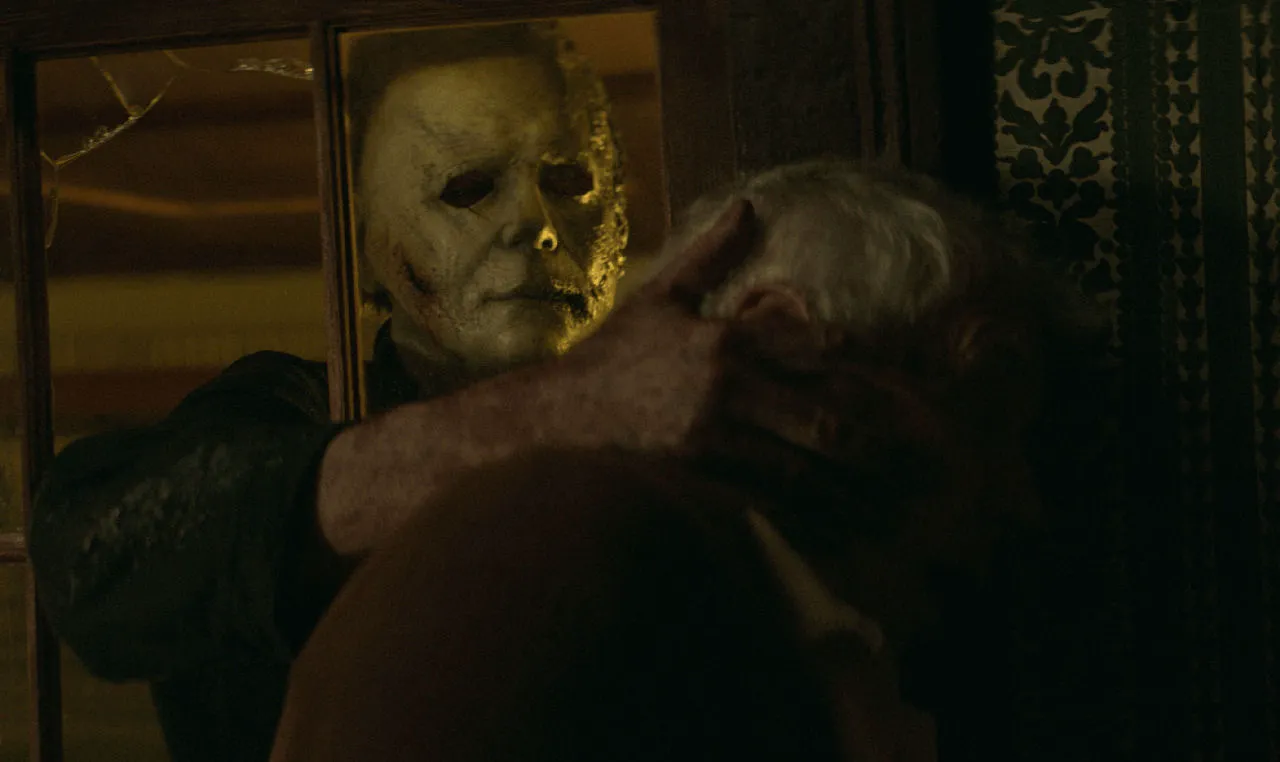 Nick Castle as Michael Myers in a still from 
