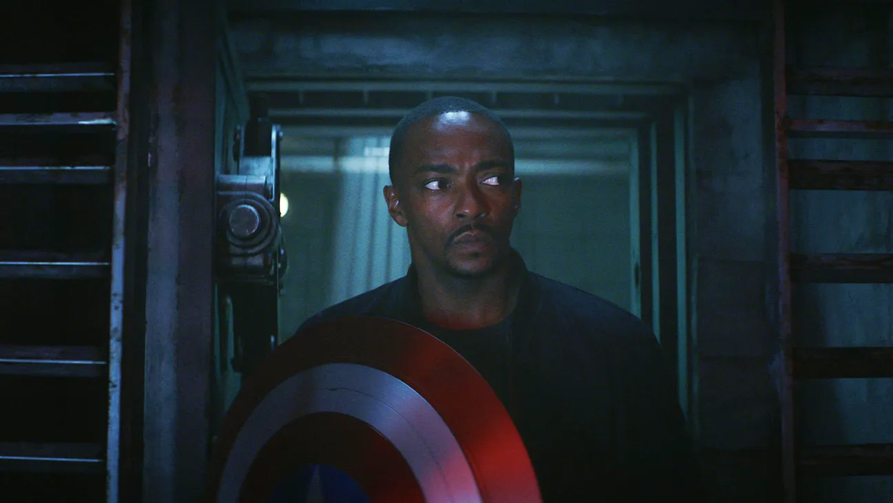Anthony Mackie as Sam in a still from 