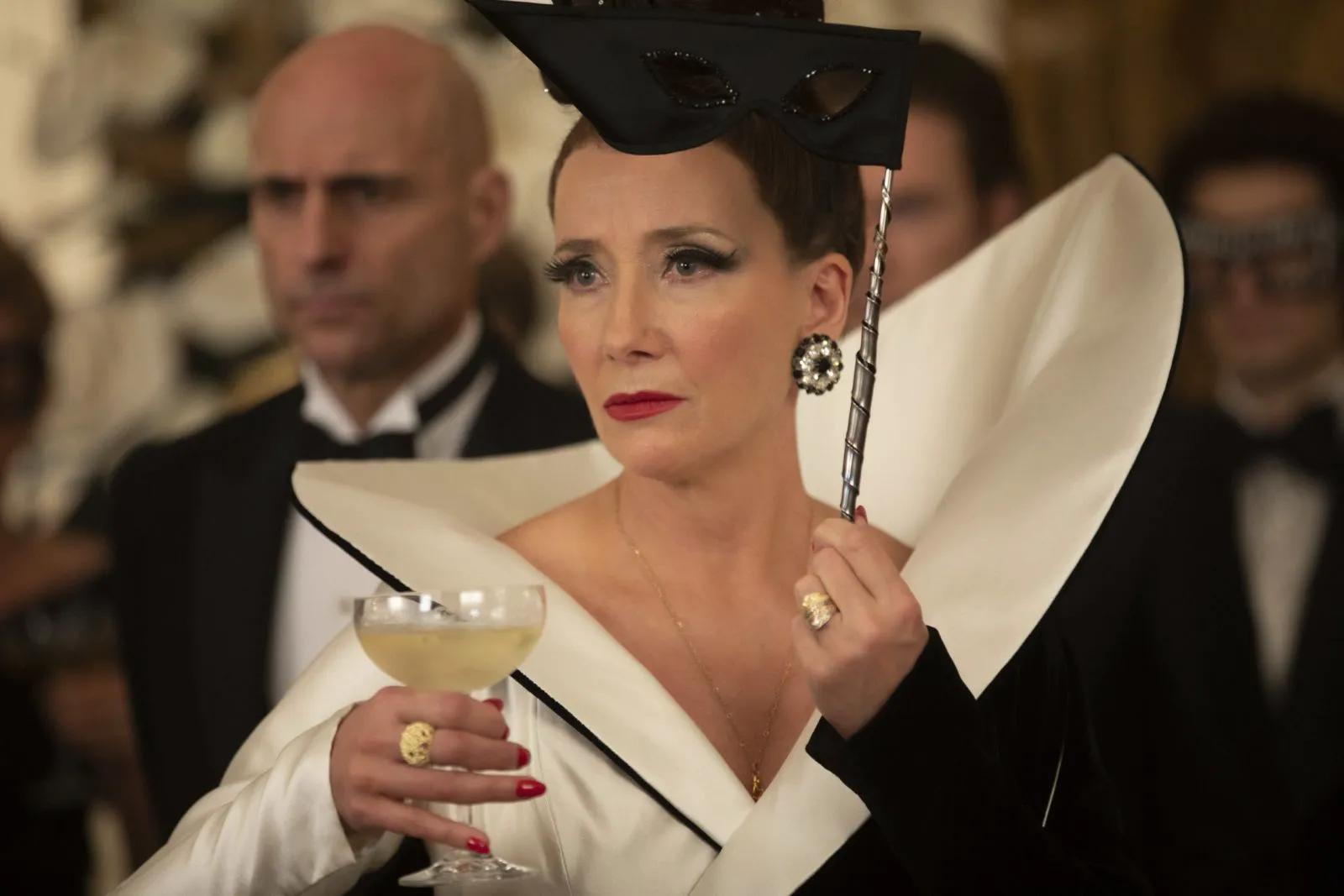Emma Thompson as The Baroness in a still from 