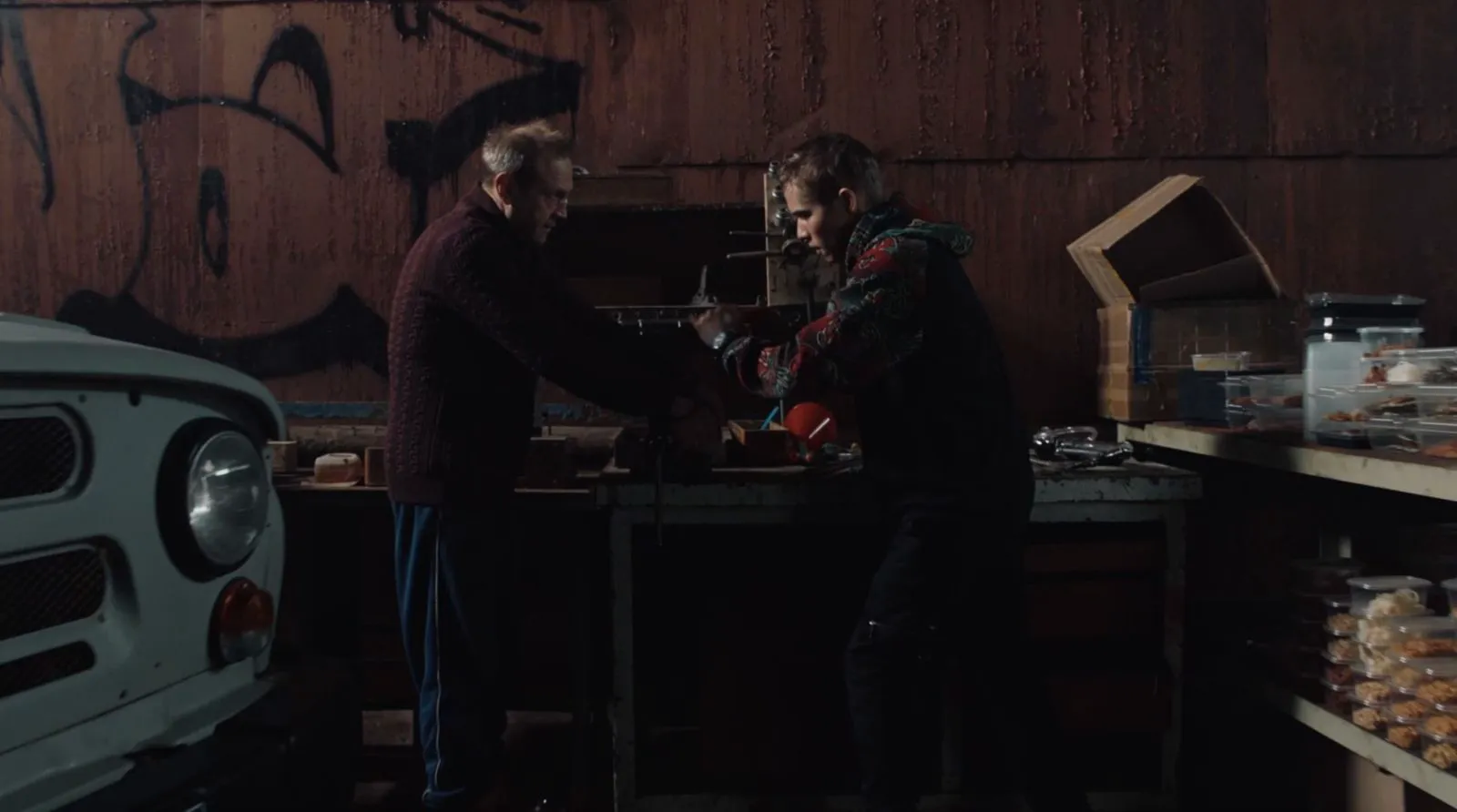 Timofey Tribuntsev as Yuri Maltsev in a still from 