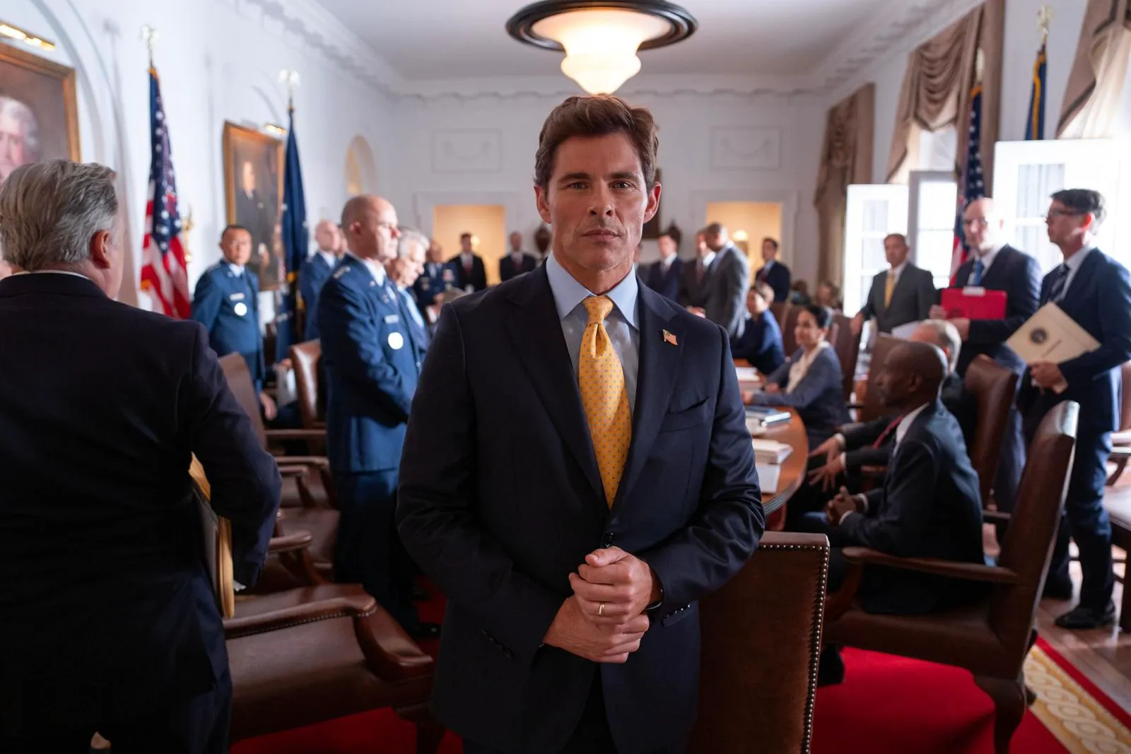 James Marsden as Carl Bradford in a promotional still from the series 