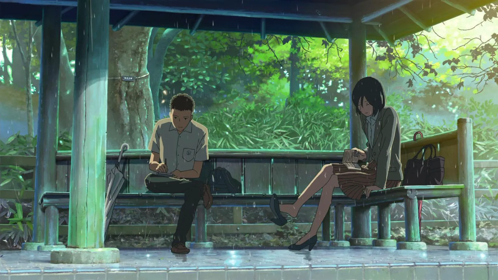 Makoto Shinkai's Rainy Elegy: A Review of the Anime "The Garden of Words"