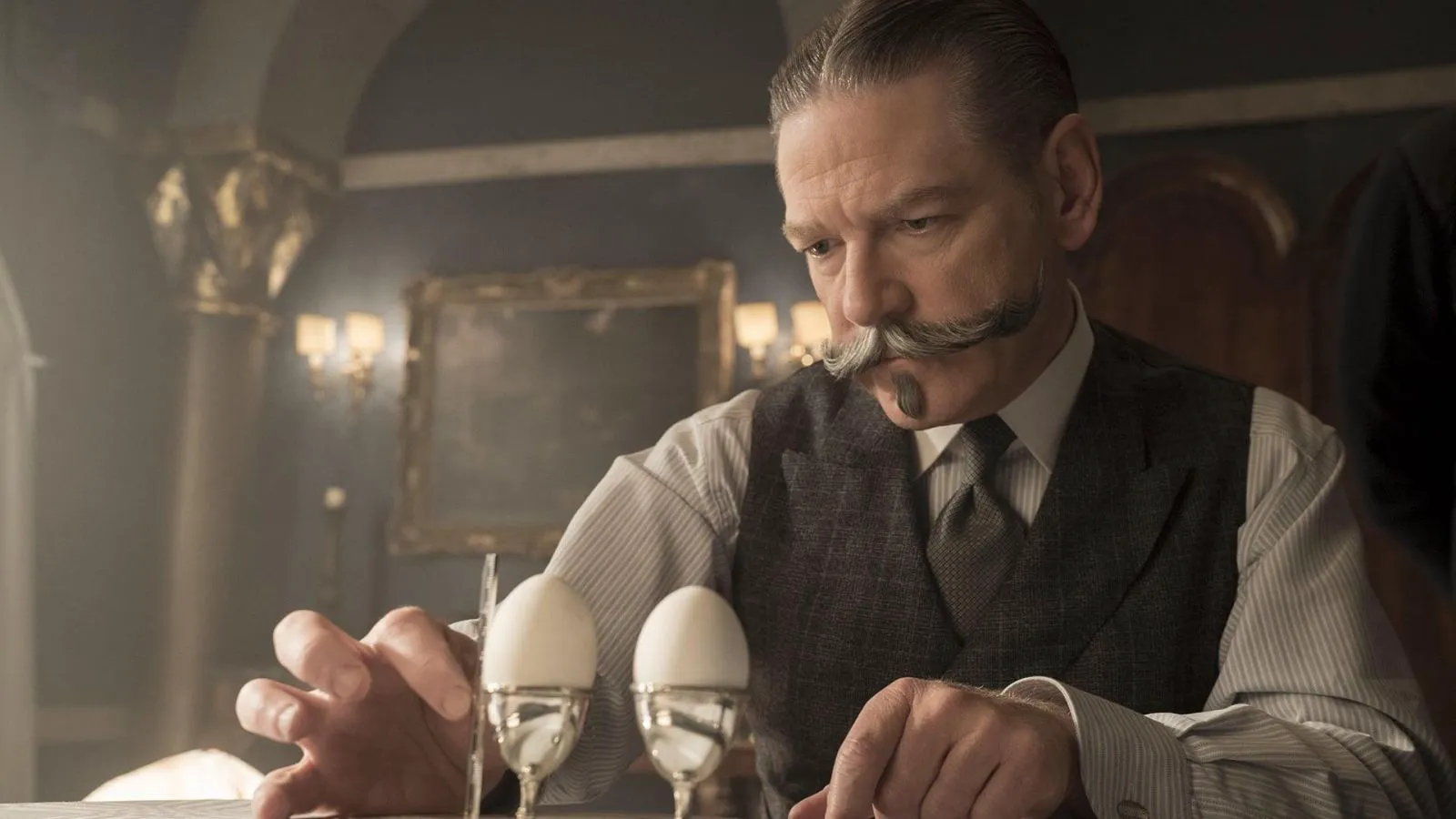Kenneth Branagh as Hercule Poirot in 