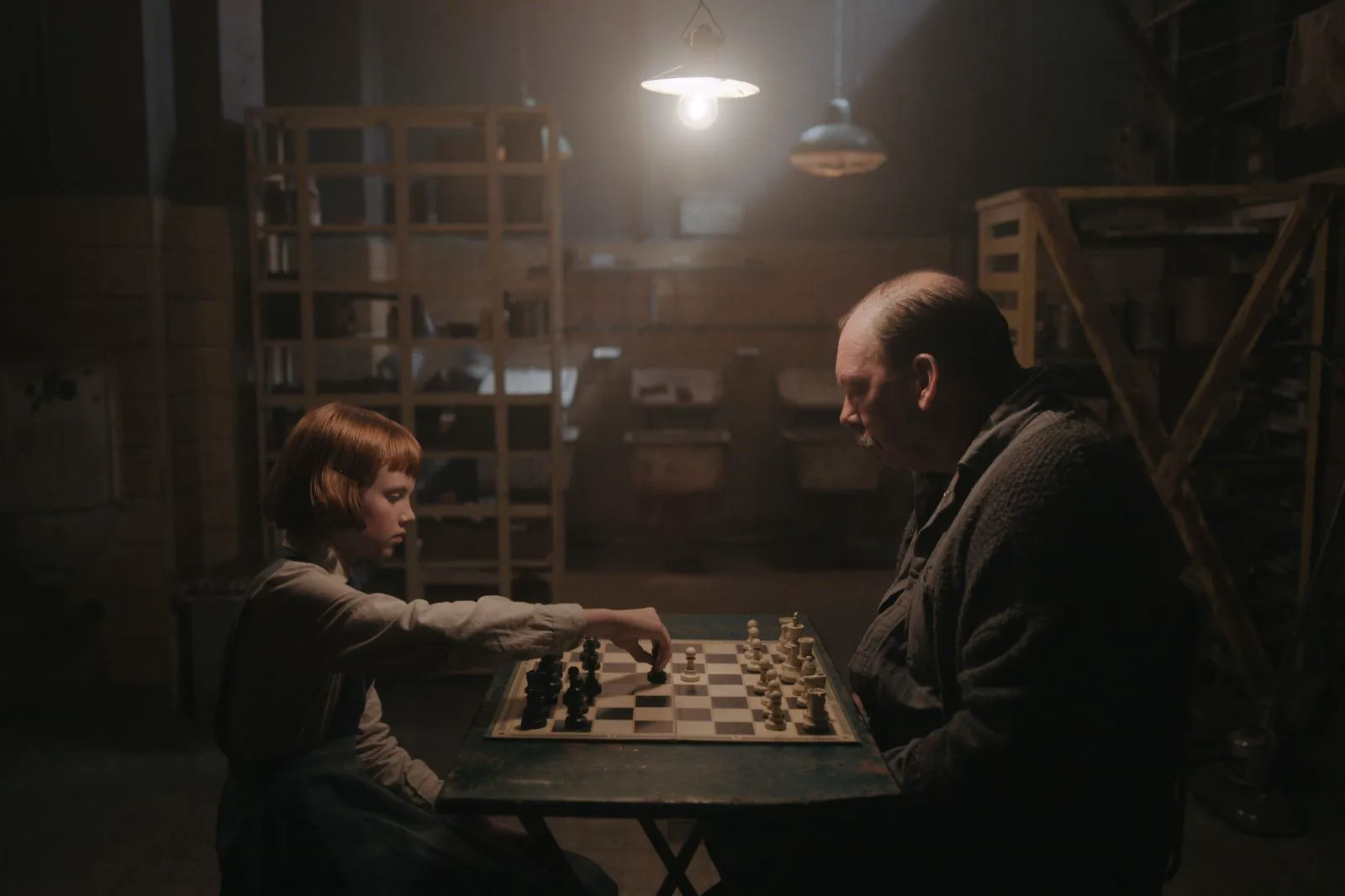 Bill Camp as the janitor in a still from 