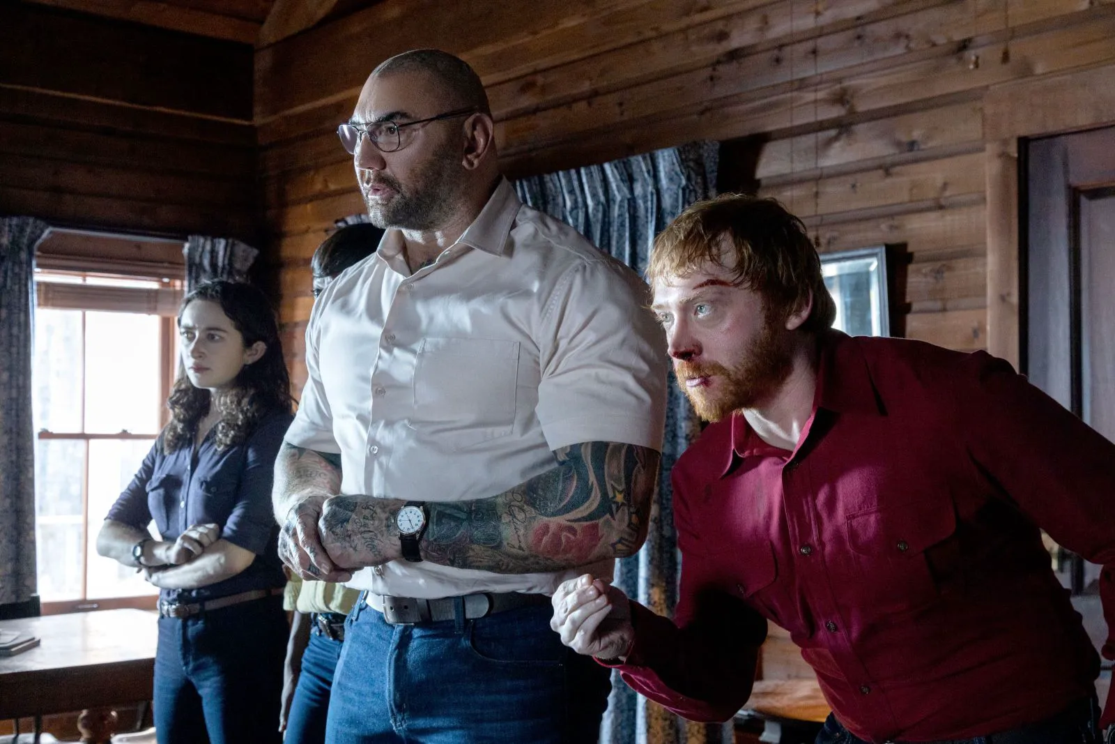 Dave Bautista as Leonard in a scene from 