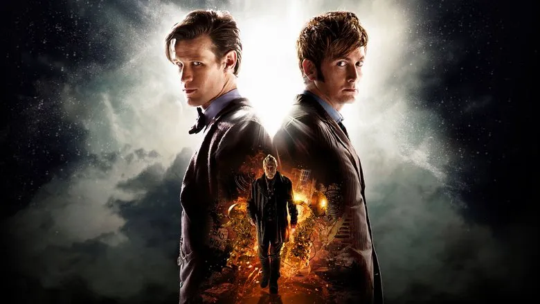 The Doctor and their iconic time-traveling companion, the TARDIS.
