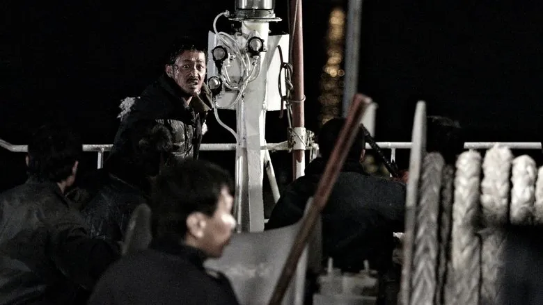 A scene depicting the harsh realities faced by the characters