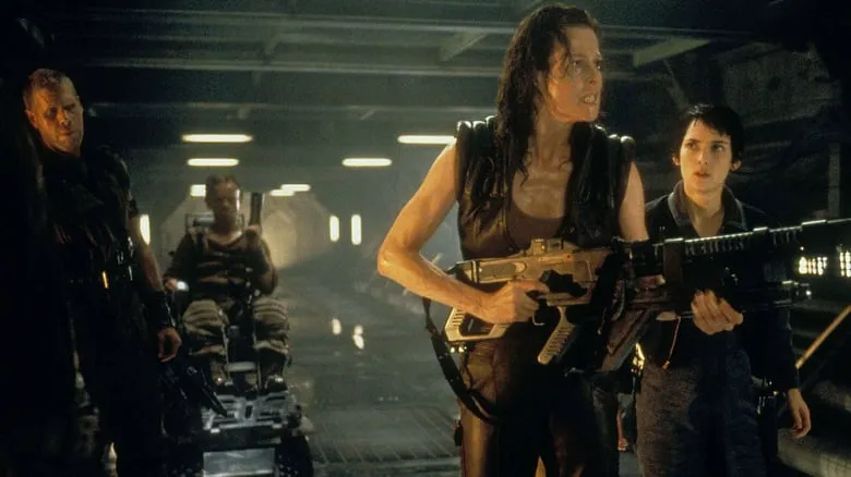 Ripley stands with Call (or a resembling character), suggesting their developing bond