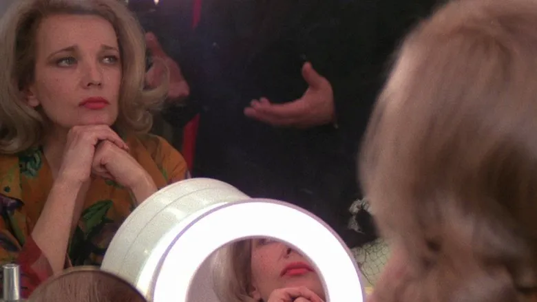 Myrtle, perhaps arguing or expressing deep frustration, backstage