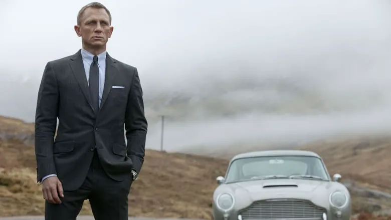 Bond stands in a dimly lit apartment, reflecting.