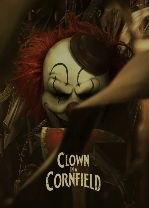 Clown dans un champ de maïs