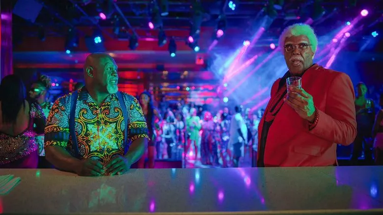 Madea in a different setting, possibly resolving an issue