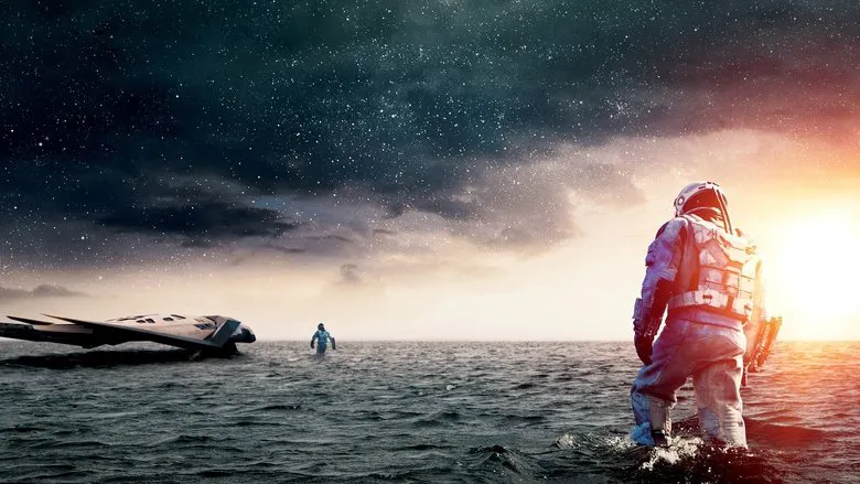 A close-up still of Cooper (Matthew McConaughey) from Interstellar, his face reflecting a mix of determination and emotional weight, encapsulating the human struggle in the vast cosmos.