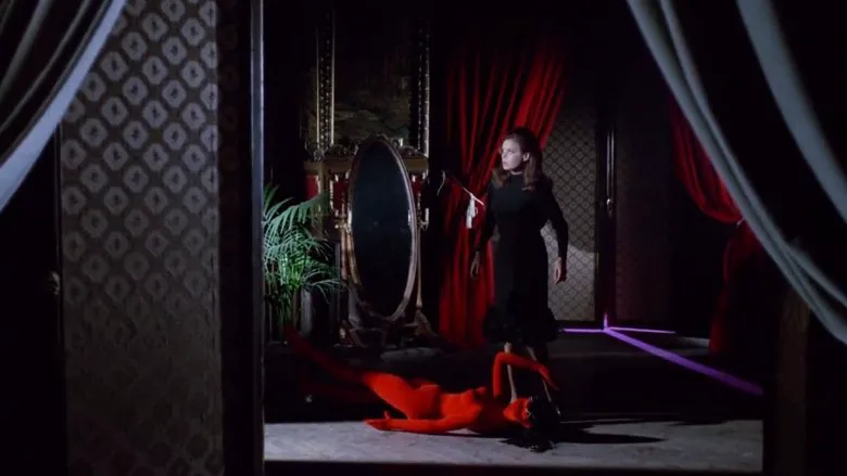 A retro cinematic visual effect, possibly an optical illusion or stylized screen.