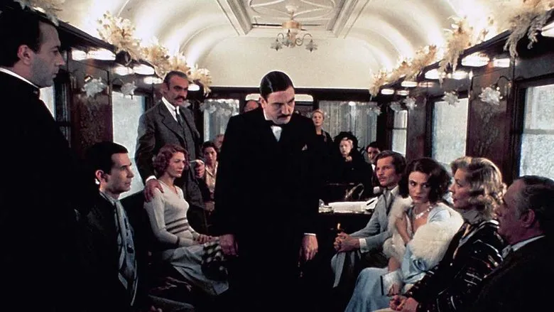Inside of the Orient Express Murder scene