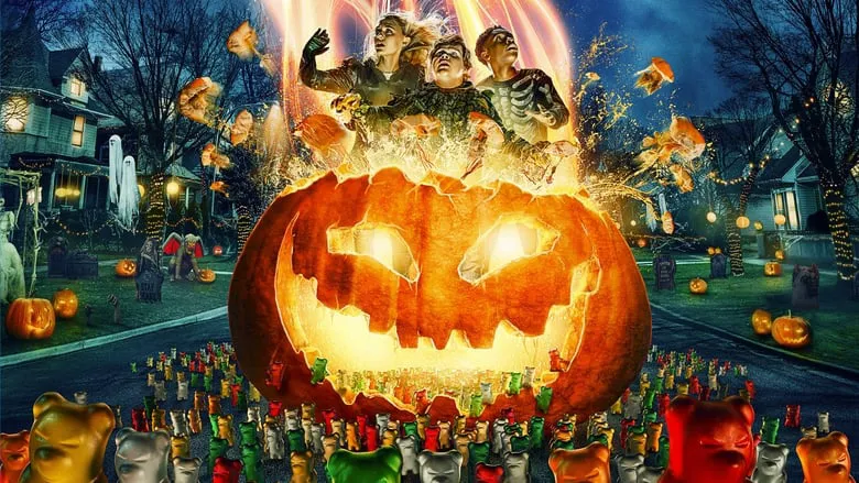 A movie with lots of demons and monsters, but not scary.
