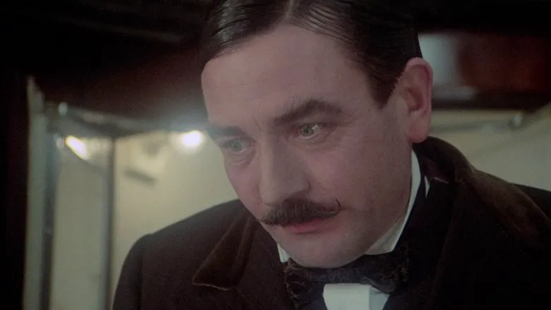 Image of Hercule Poirot reflecting upon the case