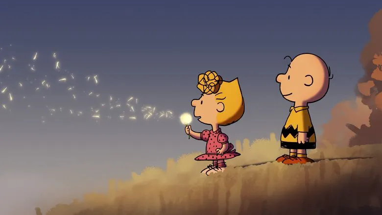 Charlie Brown stands solemnly under a tree (most likely the infamous kite-eating tree), a classic visual motif from his adventures.