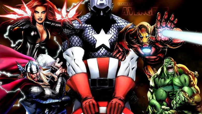 The Avengers working as a cohesive unit