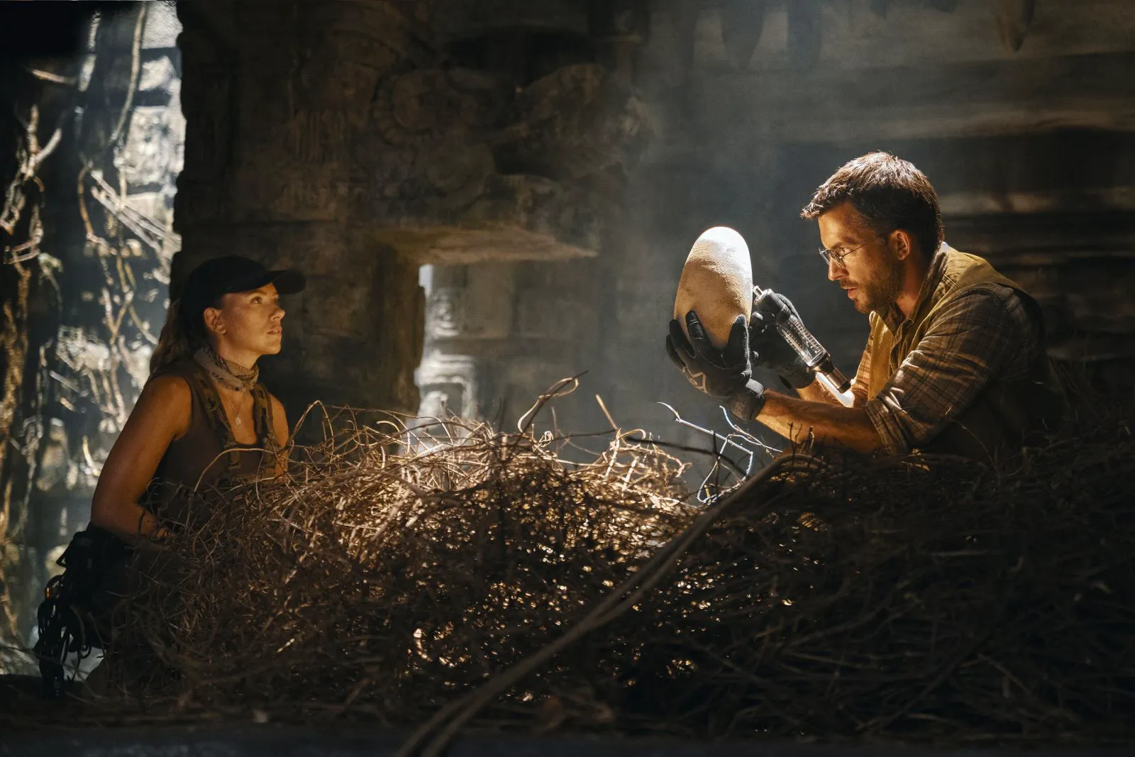 Scarlett Johansson as Zora in a still from 