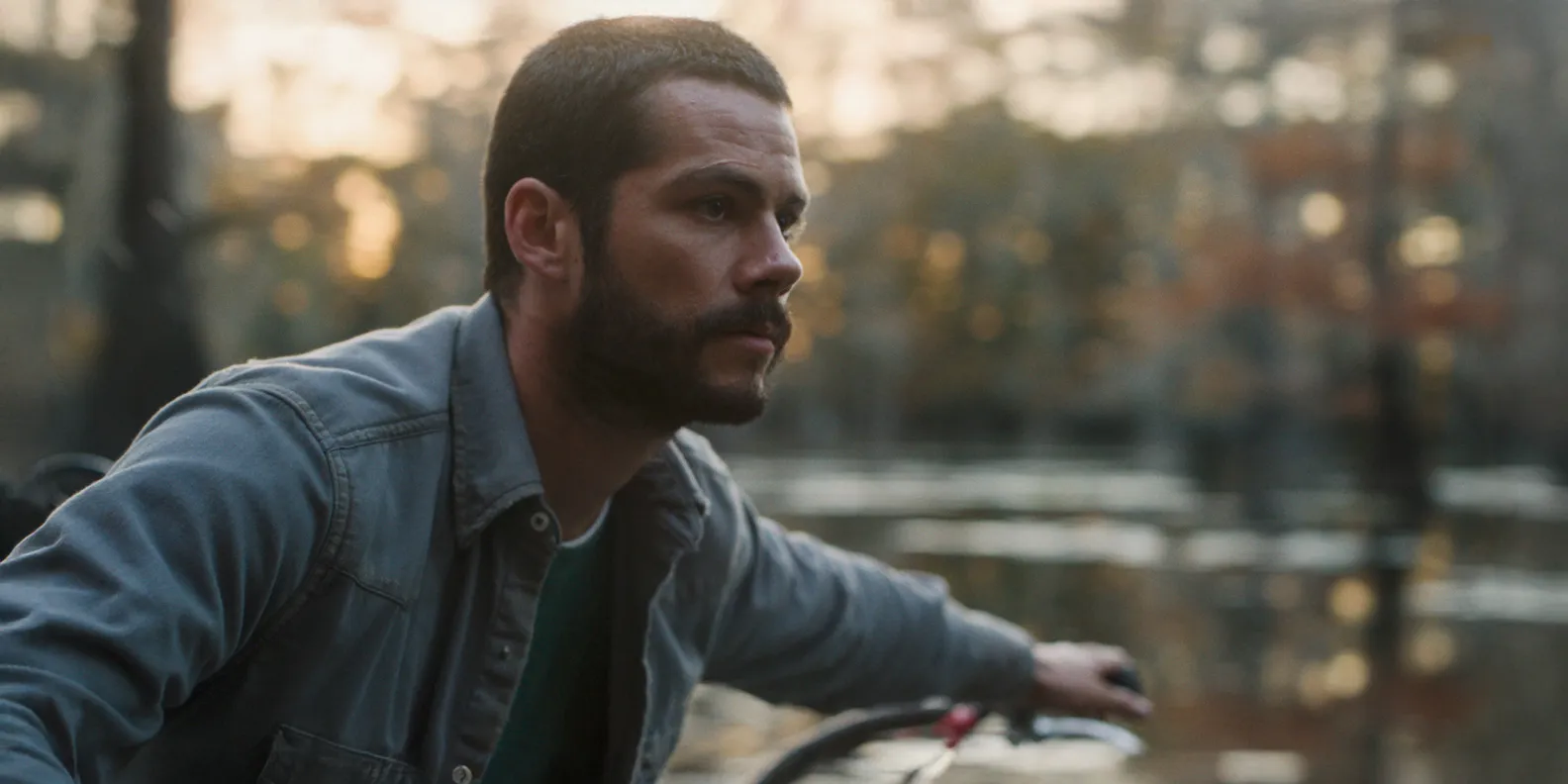 Dylan O'Brien as Paris in a still from 